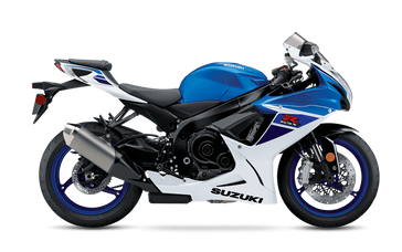 2024 Suzuki GSXR 600 in a BLUE/WHITE exterior color. Cross Country Powersports 732-491-2900 crosscountrypowersports.com 