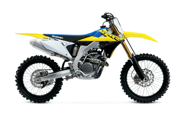 2024 Suzuki RM-Z in a Yellow exterior color. Greater Boston Motorsports 781-583-1799 pixelmotiondemo.com 