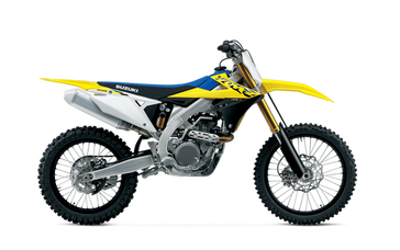 2024 Suzuki RM-Z in a Yellow exterior color. Parkway Cycle (617)-544-3810 parkwaycycle.com 