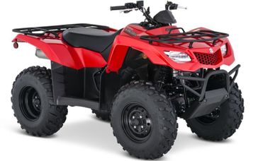 2023 Suzuki LT-A 400FM3  in a Red exterior color. Legacy Powersports 541-663-1111 legacypowersports.net 