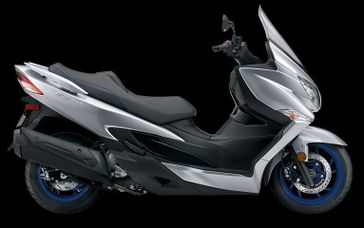 2024 Suzuki Burgman 400 in a SILVER exterior color. Cross Country Powersports 732-491-2900 crosscountrypowersports.com 