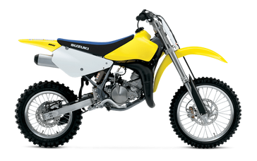 2023 Suzuki RM 85 in a Yellow exterior color. Greater Boston Motorsports 781-583-1799 pixelmotiondemo.com 