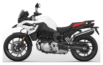 2023 BMW F 750 GS in a Light White exterior color. San Jose BMW Motorcycles 555-555-5555 sjbmw.com 