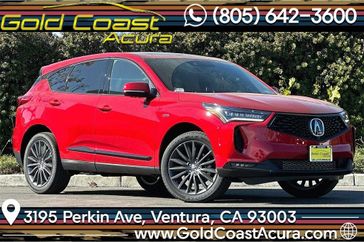 2024 Acura RDX A-Spec Advance Package in a Performance Red exterior color and Ebonyinterior. Ventura Auto Center 866-978-2178 venturaautocenter.com 