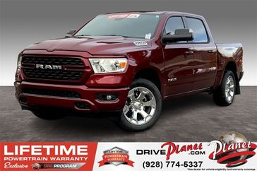2024 RAM 1500 Big Horn Crew Cab 4x4 5'7' Box in a Delmonico Red Pearl Coat exterior color and Blackinterior. Planet Chrysler Dodge Jeep Ram FIAT of Flagstaff (928) 569-5797 planetchryslerdodgejeepram.com 