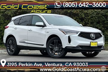 2024 Acura RDX A-Spec Package in a Platinum White exterior color and Ebonyinterior. Ventura Auto Center 866-978-2178 venturaautocenter.com 