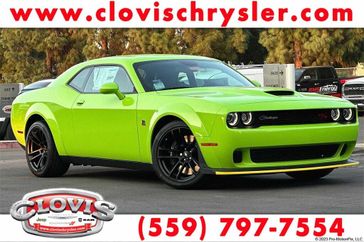 2023 Dodge Challenger R/T Scat Pack Widebody in a Sublime exterior color and Blackinterior. Clovis Chrysler Dodge Jeep RAM 559-314-1399 clovischryslerdodgejeepram.com 