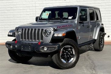 2020 Jeep Wrangler Unlimited Rubicon in a Billet Silver Metallic Clear Coat exterior color and Blackinterior. I-10 Chrysler Dodge Jeep Ram (760) 565-5160 pixelmotiondemo.com 