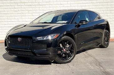 2020 Jaguar I-PACE S in a Santorini Black Metallic exterior color and Light Oysterinterior. Crystal Chrysler Jeep Dodge Ram (760) 507-2975 pixelmotiondemo.com 