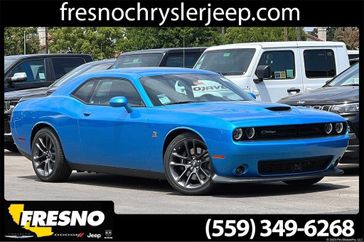 2023 Dodge Challenger R/T Scat Pack in a B5 Blue exterior color and Blackinterior. Fresno Chrysler Dodge Jeep RAM 559-206-5254 fresnochryslerjeep.com 