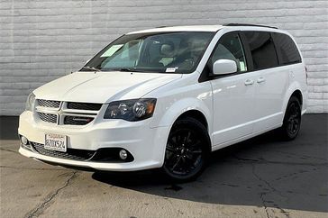 2019 Dodge Grand Caravan GT in a White Knuckle Clear Coat exterior color and Blackinterior. I-10 Chrysler Dodge Jeep Ram (760) 565-5160 pixelmotiondemo.com 