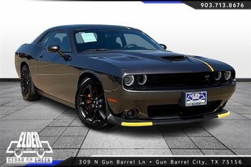 2023 Dodge Challenger Gt in a Granite exterior color and Blk Nappainterior. Elder CDJR Cedar Creek 430-558-0679 eldercedarcreek.com 