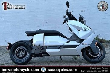 2024 BMW CE 04 in a LIGHT WHITE exterior color. SoSo Cycles 877-344-5251 sosocycles.com 