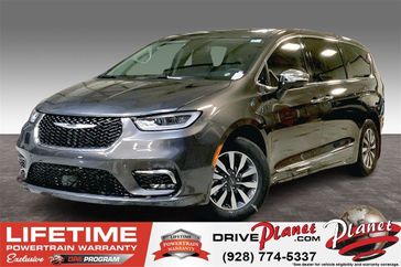 2023 Chrysler Pacifica Plug-in Hybrid Limited in a Granite Crystal Metallic Clear Coat exterior color and Black/Alloy/Blackinterior. Planet Chrysler Dodge Jeep Ram FIAT of Flagstaff (928) 569-5797 planetchryslerdodgejeepram.com 