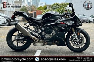 2024 BMW S 1000 RR in a BLACK STORM METALLIC exterior color. SoSo Cycles 877-344-5251 sosocycles.com 