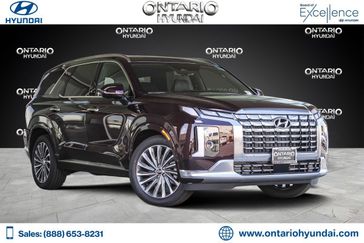 2024 Hyundai Palisade Calligraphy in a Sierra Burgundy exterior color and Blackinterior. Ontario Auto Center ontarioautocenter.com 