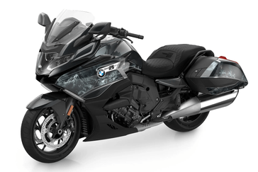 2022 BMW K 1600 B in a Black Storm Metallic exterior color. San Jose BMW Motorcycles 555-555-5555 sjbmw.com 