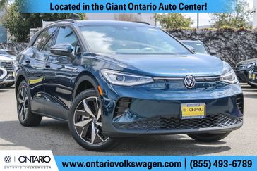 2023 Volkswagen ID.4 S in a Tourmaline Blue Metallic exterior color and Gray W/Blue Bolstersinterior. Ontario Auto Center ontarioautocenter.com 