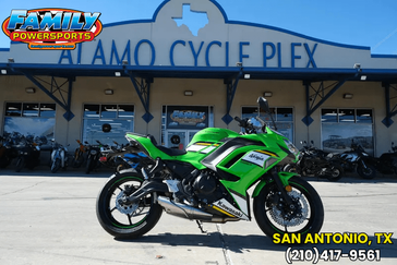 2025 Kawasaki NINJA 650 KRT EDITION ABS LIME GREEN AND EBONY AND PEARL BLIZZARD WHITE