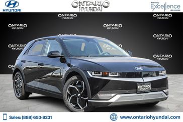 2024 Hyundai IONIQ 5 SEL in a Abyss Black exterior color and Grayinterior. Ontario Auto Center ontarioautocenter.com 