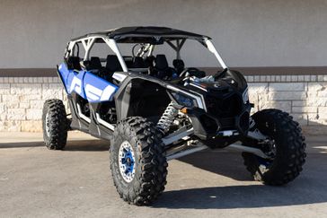 2023 CAN-AM SSV MAV MAX XRS 72 TURBRR BE SAS 23 in a BLUE-BLACK exterior color. Family PowerSports (877) 886-1997 familypowersports.com 