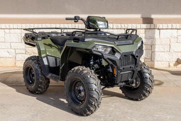 2025 POLARIS SPORTSMAN 450 HO UTILITY SAGE GREEN in a SAGE GREEN exterior color. Family PowerSports (877) 886-1997 familypowersports.com 