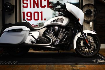 New 2025 Indian Motorcycle CHIEFTAIN POWERPLUS DARK HORSE 112 RA 49ST Ghost White Metallic Smoke 