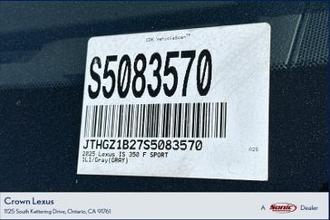 New 2025 Lexus IS 350 F SPORT