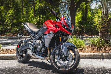 2023 Triumph Tiger Sport 660 in a KOROSI RED GRAPHITE exterior color. Euro Cycles of Orlando 407-826-4269 eurocyclesoforlando.com 