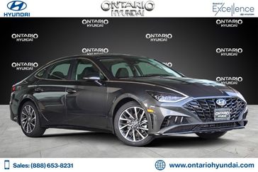 2023 Hyundai Sonata Limited in a Portofino Gray exterior color and Blackinterior. Ontario Auto Center ontarioautocenter.com 
