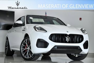 2023 Maserati Grecale Modena in a BIANCO exterior color. Glenview Luxury Imports 847-904-1233 glenviewluxuryimports.com 