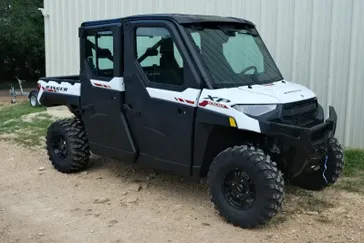 New 2025 Polaris RANGER CREW XP 1000 NORTHSTAR TRAIL BOSS EDITION CRYSTAL WHITE WITH PERFORMANCE RED ACCENTS 