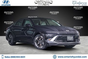 2024 Hyundai Sonata SEL in a Carbon Blue exterior color and Dark Grayinterior. Ontario Auto Center ontarioautocenter.com 