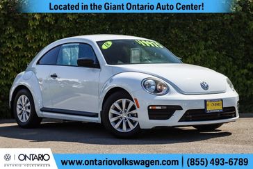 2018 Volkswagen Beetle 2.0T S in a White exterior color and Blackinterior. Ontario Auto Center ontarioautocenter.com 