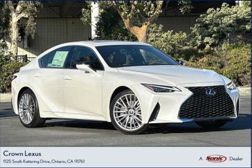 2023 Lexus IS 300 in a Eminent White Pearl exterior color and Browninterior. Ontario Auto Center ontarioautocenter.com 