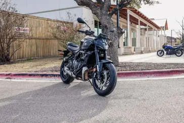 2025 Yamaha MT07 MATTE CHARCOAL BLACK