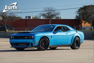 2023 Dodge Challenger SRT DEMON 170 in a B5 Blue Pearl Coat exterior color and Demonic Red/Blackinterior. Lotus of Dallas (214) 483-9040 lotusofdallas.com 