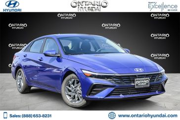 2024 Hyundai Elantra SEL in a Intense Blue exterior color and Blackinterior. Ontario Auto Center ontarioautocenter.com 
