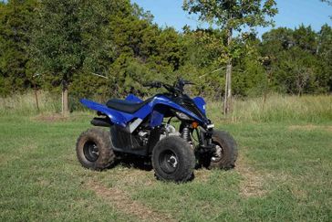 2023 YAMAHA Raptor 90 in a BLUE exterior color. Family PowerSports (877) 886-1997 familypowersports.com 
