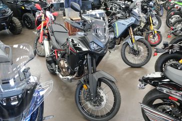 NEW 2025 HONDA AFRICA TWIN  in a MATTE BLACK METALLIC exterior color. Family PowerSports (877) 886-1997 familypowersports.com 