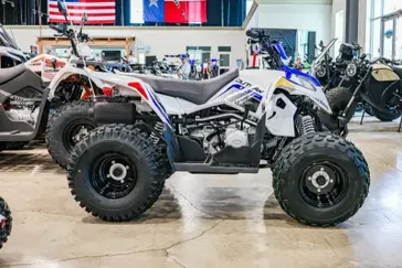 2025 Polaris OUTLAW 110 EFI BRIGHT WHITE AND BLUE