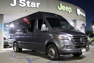 2021 Mercedes-Benz Sprinter 3500XD Cargo 170 WB in a Silver Gray exterior color and Blackinterior. J Star Chrysler Dodge Jeep Ram of Anaheim Hills 888-802-2956 jstarcdjrofanaheimhills.com 