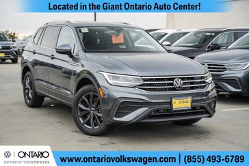 2024 Volkswagen Tiguan 2.0T SE in a Platinum Gray Metallic exterior color and Titan Blackinterior. Ontario Auto Center ontarioautocenter.com 