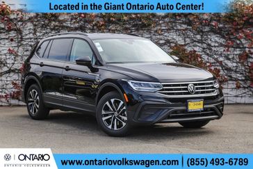 2024 Volkswagen Tiguan 2.0T S in a Deep Black Pearl Metallic exterior color and Storm Grayinterior. Ontario Auto Center ontarioautocenter.com 