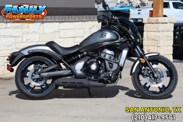 2025 KAWASAKI VULCAN S CAFE ABS METALLIC MOONDUST GRAY AND METALLIC SPARK BLACK