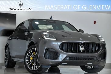 2023 Maserati Grecale Modena in a GRIGIO LAVA exterior color. Glenview Luxury Imports 847-904-1233 glenviewluxuryimports.com 