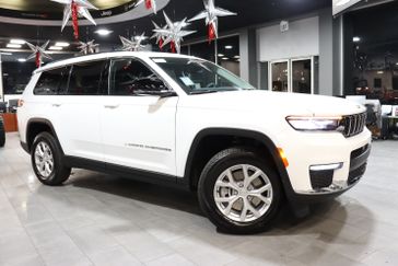 2024 Jeep Grand Cherokee L Limited 4x2 in a Bright White Clear Coat exterior color and Global Blackinterior. J Star Chrysler Dodge Jeep Ram of Anaheim Hills 888-802-2956 jstarcdjrofanaheimhills.com 