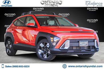 2024 Hyundai Kona SEL in a Soultronic Orange Pearl exterior color and Grayinterior. Ontario Auto Center ontarioautocenter.com 