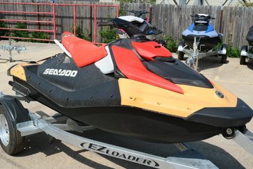 New 2025 SEADOO SPARK FOR 2 SUNRISE ORANGE AND DRAGON RED 