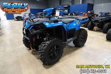 2025 POLARIS SPORTSMAN 570 TRAIL ELECTRIC BLUE in a ELECTRIC BLUE exterior color. Family PowerSports (877) 886-1997 familypowersports.com 